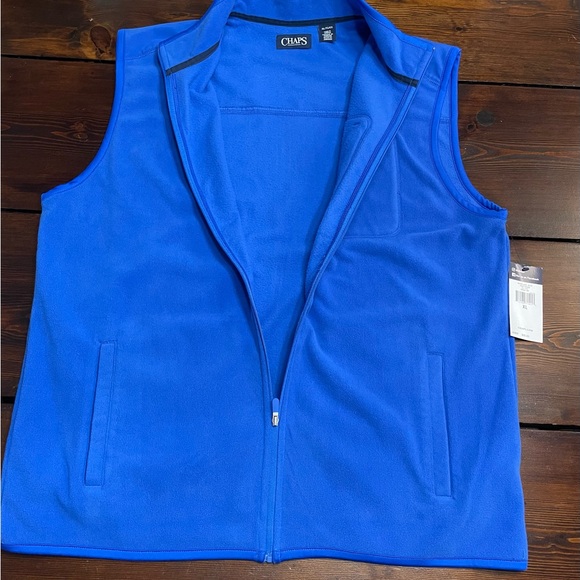 Chaps Men's Sleeveless Fleece Vest Full Zip XL - Picture 7 of 13